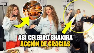 SHAKIRA celebra acción de gracias LEJOS DE SUS HIJOS, pero junto a su equipo con cena especial. 🦃🎄