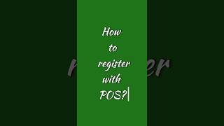 How to register with POS as an Optometrist?