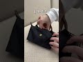 요즘 가장 핫한 미니 백 👜 롱샴 르 플리아쥬 오리지널 핸들 파우치 에 과연 얼마나 들어갈까