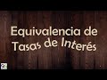 equivalencias de tasas de interés con ejemplos