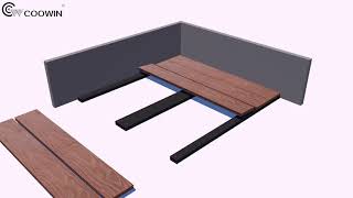 Solid Composite Decking (140×21mm) Installation with Stainless Steel Clips