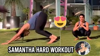 Actress Samantha Hard Workout Video | Samantha Latest Video | Telugu Varthalu