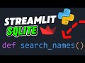 Streamlit + SQLite Tutorial 5: Add Search Functionality to Your Python Web App