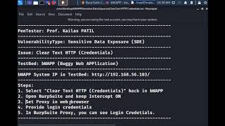 bWAPP - Sensitive Data Exposure - Clear Text HTTP Credentials - OWASP Top 10