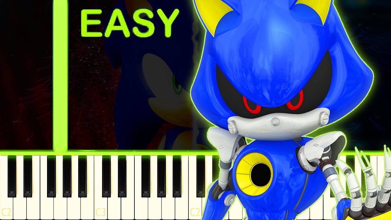 Metal Sonic Theme Easy Piano Tutorial Youtube