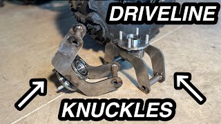 HOMEMADE DRIVELINE KNUCKLES! GSXR 600 cross kart build series!