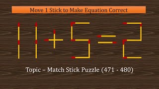 10 matchstick puzzles with answers