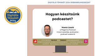 Hogyan készítsünk podcastet?