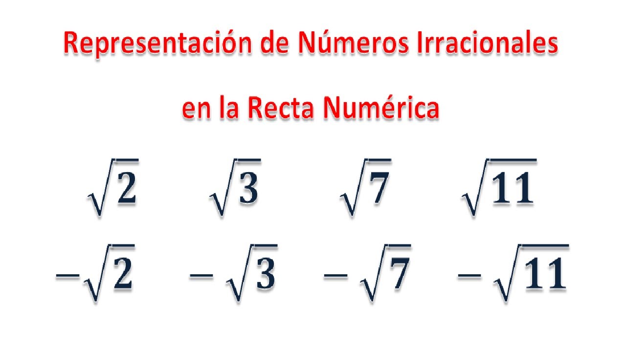 Representación De Números Irracionales En La Recta Numérica - Segunda ...