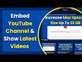 Embed YouTube Channel ✅ How To Get YouTube API To Use In WordPress