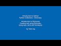 Introduction to Dictionary - Creating and using Dictionary Using keys, dict() and fromkeys()