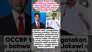 Jokowi paksa Gibran jadi wapres: apakah tidak korupsi? Mustahil..‼️ #beritaterkini #vidioshort