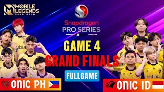 ONIC PH vs ONIC ESPORTS GAME 4 GRAND FINALS REPLAY || ESL SNAPDRAGON PRO SERIES SEASON 6 #eslmlbb