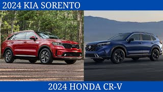 New 2024 Kia Sorento Vs. 2024 Honda CR-V all Compared