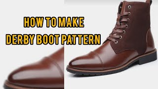 Derby Boot pattern drafting like a pro
