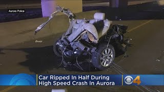 Suspected Drunk Driver Survives Crash That Rips Car In Half