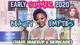 EMPTIES: Products I've Used Up Hair, Makeup & Skincare (Early Summer 2020)