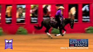 Xtra Custom Step ridden by Marie Kleiner  - 2015 Tulsa Reining Classic (Developing Horse Futurity)