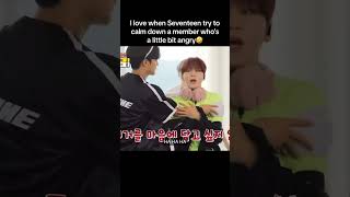 Seungkwan is always either calming them down or the one who is angry 😂😂 cr:owner #seventeen #svt