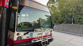 TTC Bus Ride On 63 Ossington from Eglinton West STN To Ossington STN