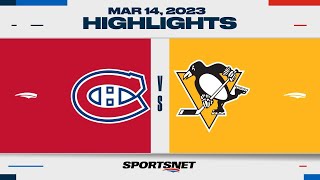NHL Highlights | Canadiens vs. Penguins - March 14, 2023