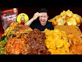 MUKBANG RENDANG MAMA FUJI PAKAI 3 BUNGKUS NASI PADANG LAUK TUNJANG, CINCANG, BABAT