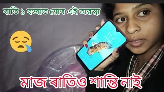 ৰাতি ১টা বজাত মোৰ এই অৱস্থা 😔||My Daily Vlogs