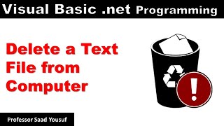 Visual Basic .net Delete a file from Computer