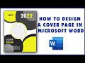 COVER PAGE DESIGN IN MS WORD