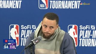 Stephen Curry (22 Pts) postgame interview: Golden State Warriors loss to Kings 1
