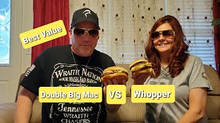 Double Big Mac vs The Double Whopper Best Value Sandwich Review