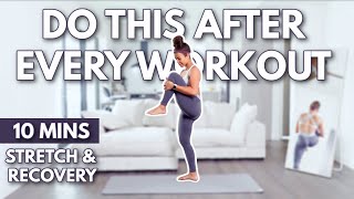 10 min Full Body Cool Down Stretches for Recovery & Flexibility | growwithjo