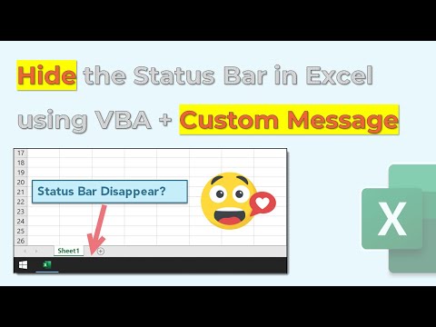 How do you move a message along the status bar explain with example?
