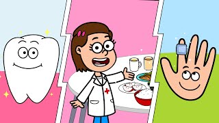 Brush Your Teeth - Eat Healthy - Boo Boo - #healthyhabits  - #kids  - Cartoon - Nursery Rhymes