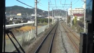 鉄道前面展望動画。東武鉄道越生線8000系前面展望（川角→越生）