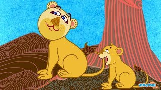 The Lion Cub - Panchatantra Historie w języku angielskim dla dzieci | Filmy edukacyjne autorstwa Mocomi