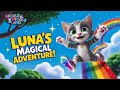 Luna the Magical Kitten | Flying Adventure with Rainbow Shoes! | Fun Story for Kids