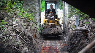 A room buried two metres underground gets unearthed.