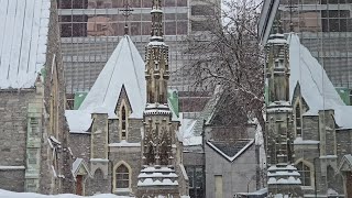 ❄️ Walking on Sainte-Catherine Street West in Montreal, Canada on a winter day - January of 2025