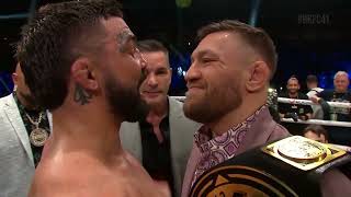 Mike Perry faces off with Conor McGregor at BKFC 41