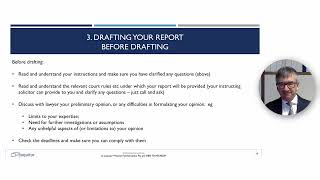 Free Sample - Expert Witness Report Writing Training - 03 - Drafting your Expert Report