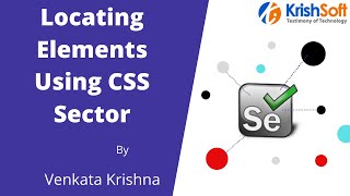 Selenium Beginner Tutorial 11 - Locating elements using CSS Selector