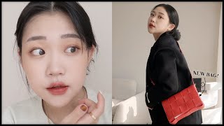 조잘 조잘 아몬드 브릭 grwm (feat.아이폰12프로 샀다!+new bag!)