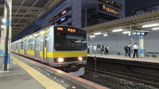 中央・総武緩行線E231系0番台B12編成船橋駅発車シーン