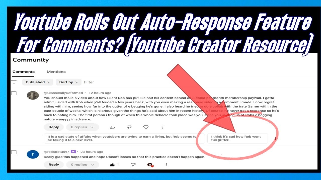 Rolls Out Auto Response Feature For Comments