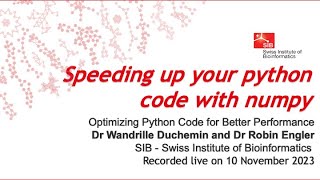 Optimizing Python Code for Better Performance – Speeding up your python code with numpy (4 of 8)