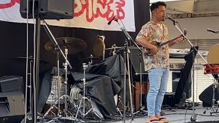 喜友名朝樹　コザ・てるりん祭（ダンサー付き）　#沖縄 #園田青年会 #民謡