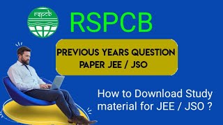 RSPCB PREVIOUS YEAR PAPER AND STUDY MATERIALS