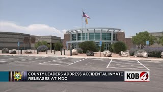 County leaders address accidental inmate releases at MDC