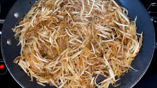 Sauteed Bean Sprouts Recipe - How To Cook Bean Sprouts - So Easy, Healthy \u0026 Tasty! 😋